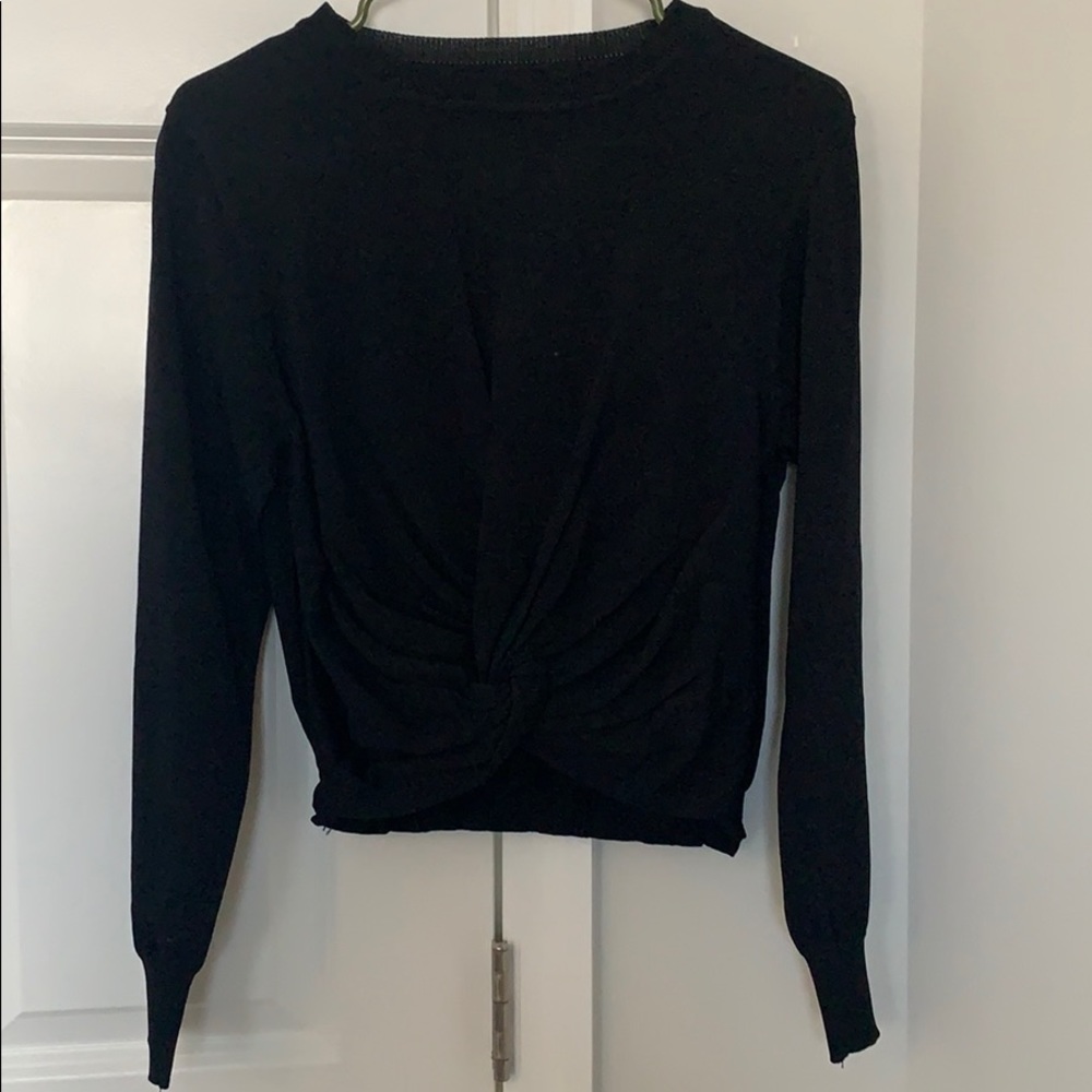 Knot front crop top
